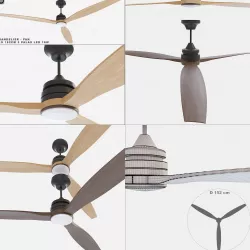 Ceiling fan Faro Barcelona ALO 152CM 3D model