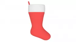 Christmas Sock Low-poly  3D model