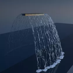 Concave Rainblade Realflow Scene 3D model