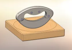cradle board with doublle-blade-weight-knife