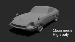 Datsun 240z or Nissan Fairlady Z  Low-poly  3D model