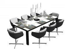 dinner table chair 3D model