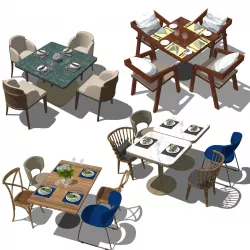 dinner table chair 3D model