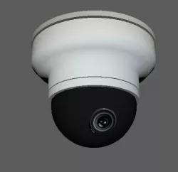 Dome Security Camera low poly  3D model