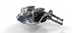 Double engine V8 3D model