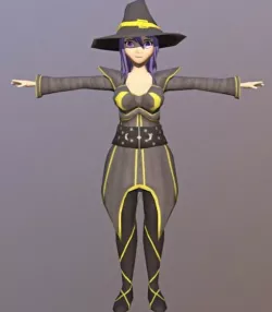 dracon85 Cathia Anime Character Low-poly  3D model
