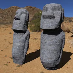 Easter Island Statues 3D model