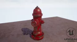 Fire Hydrant Low-poly  3D model