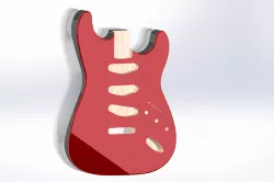 FlameTop Stratocaster without pickguard