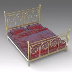 Forged bed 06 3D model