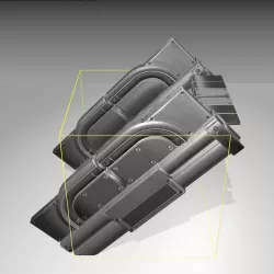 Futuristic Stairs - 22 - Basic Textures Low-poly  3D model