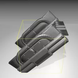 Futuristic Stairs - 23 - Basic Textures Low-poly  3D model