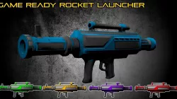 Game Ready Rocket Launcher Low-poly  3D model