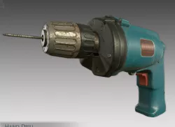 Hand Drill Low-poly  3D model