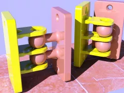 Hinge entry 6-ball hinge