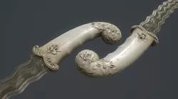 Indian dagger Low-poly  3D model