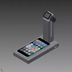 iPhone and Apple Watch Flat Charging Station