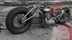 Jawa 354 custom motorcycle 3D model