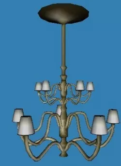 library luster lamp 3D model