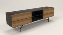 Lora 4 drawers TV cabinet Low-poly  3D model