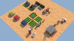 Low Poly Farm Complex Low-poly  3D model