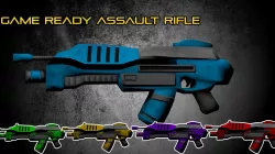 Low Poly Game Ready Assault Rifle Low-poly  3D model