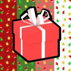 Low Poly Gift Box and 4 Gift Wrap Textures Texture