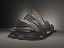 Lowpoly Theater Sydney  3D model