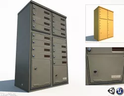 Mailbox Low Poly PBR Low-poly  3D model