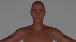 Male Character with high tone 3D model
