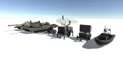 Military Pack Low-poly  3D model