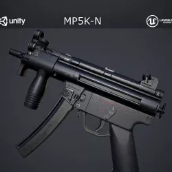 MP5K-N Submachine Gun Low-poly  3D model