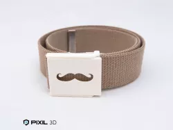 Mustache Belt Buckle