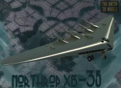Northrop B-25 Flying Wing Low-poly  3D model
