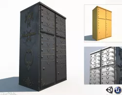 Ornament Mailbox Low Poly Pbr Low-poly  3D model