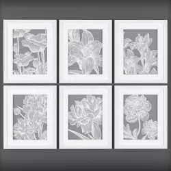 Picture Frames Low-poly  3D model