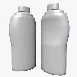 Plastic Bottle With Cap 3D model