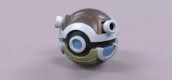Pokeball Blastoise 3D model