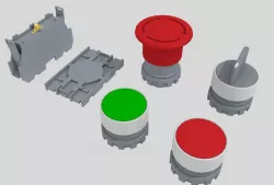 Push buttons 3D model