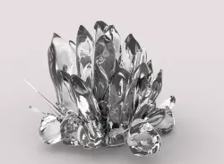 Quartz Low-poly  3D model