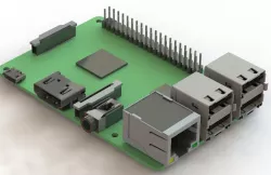 Raspberry Pi 2 model B,  3D CAD assembly model