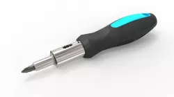 Ratchet Screwdriver with Pozidriv 2 Bit 3D model