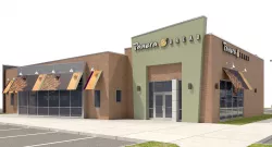 Retail-025 Panera Bread With Site 3D model