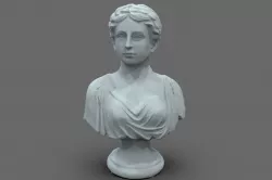 Roman Citizen Woman Bust 3D model