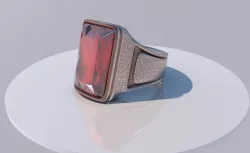 Ruby ring 3D model