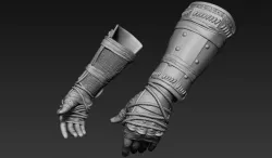 Samurai Hands 3D model