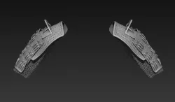 Samurai Shoulder Armor 3D model
