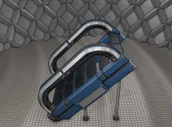 Sci-Fi Stairs - 12 - Blue Version Low-poly  3D model
