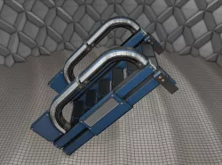 Sci-Fi Stairs - 2 - Blue Version  Low-poly  3D model