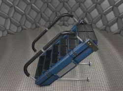 Sci-Fi Stairs - 5 - Blue Version  Low-poly  3D model